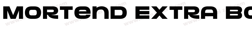 Mortend Extra Bold字体转换
